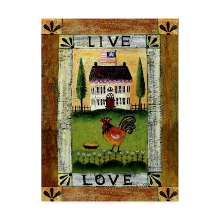 Cheryl Bartley 'Ddd Live And Love' Canvas Art,24x32